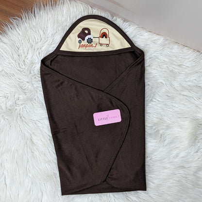 Premium 10 Piece Baby Starter set | Ponpon Theme - Brown