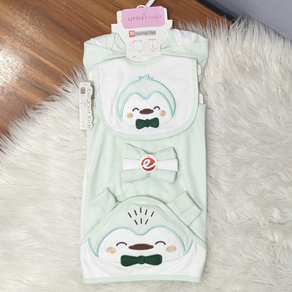 Premium Newborn Baby 10-Piece Cotton Starter Gift Set