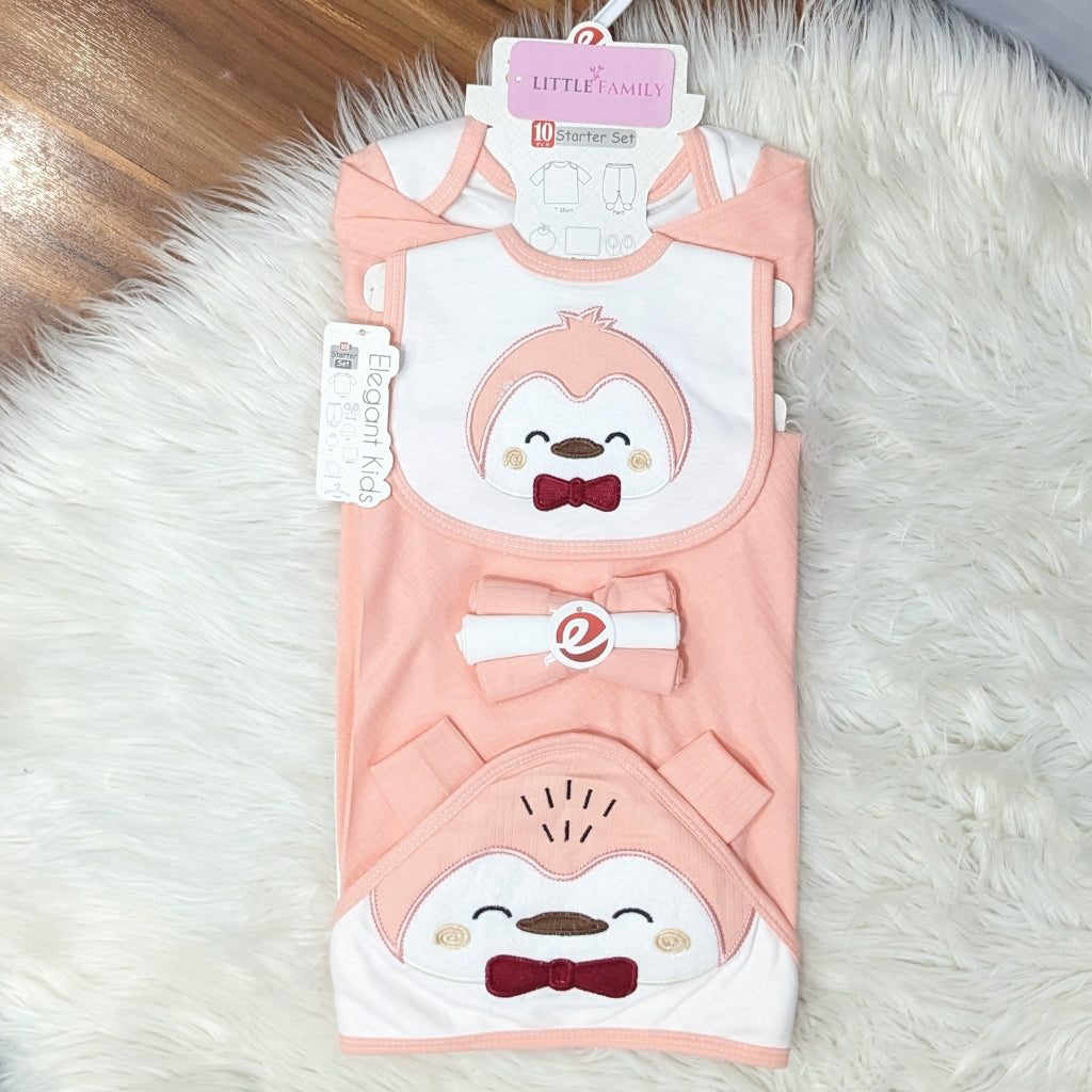 Premium Newborn Baby 10-Piece Cotton Starter Gift Set