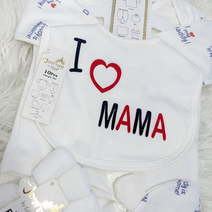 10-Piece Newborn Starter Set – I Love Mama