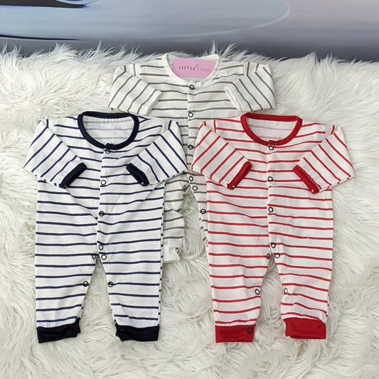 Pack of 3 Premium Baby Rompers – Gentle & Breathable