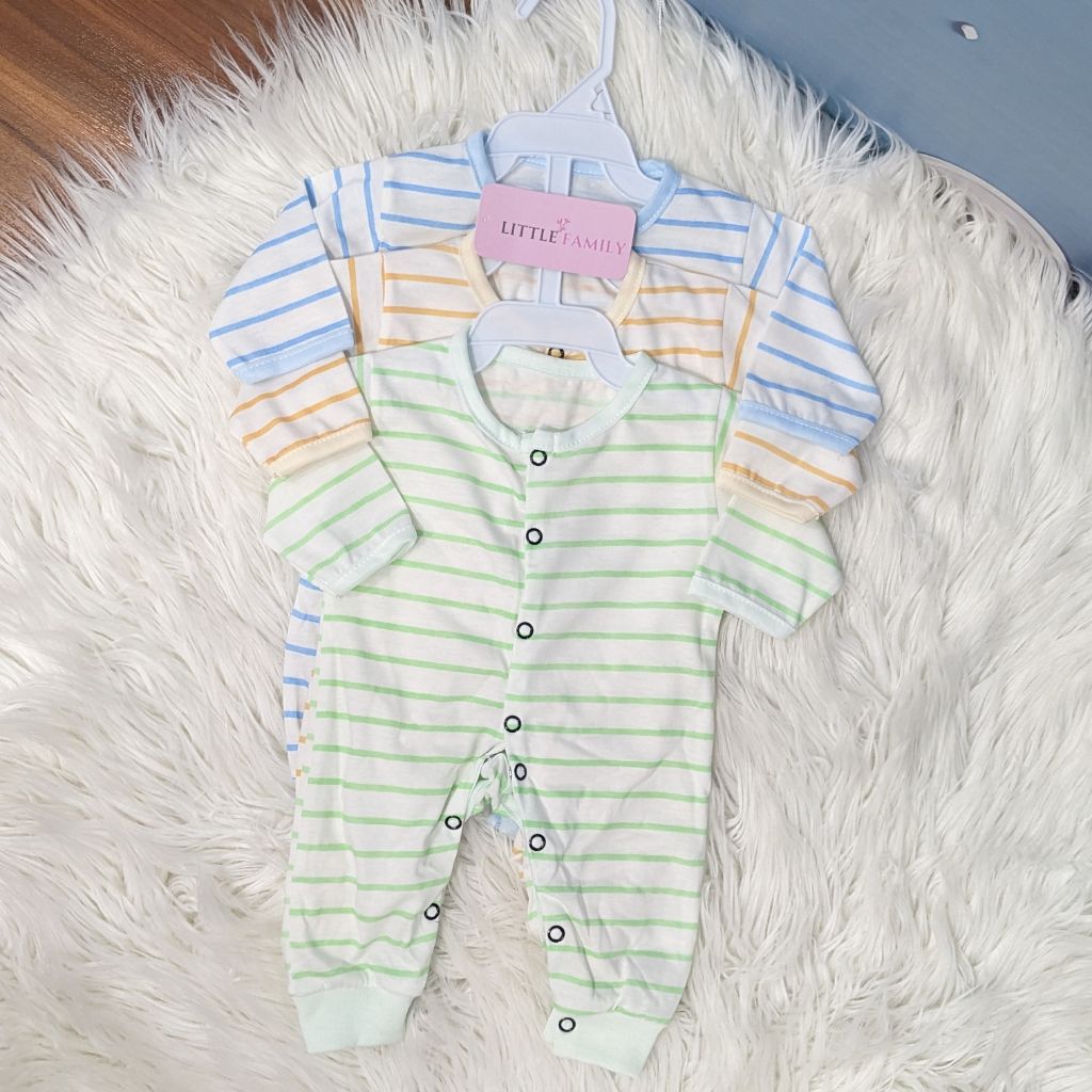Pack of 3 Premium Baby Rompers – Gentle & Breathable