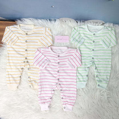Pack of 3 Premium Baby Rompers – Gentle & Breathable