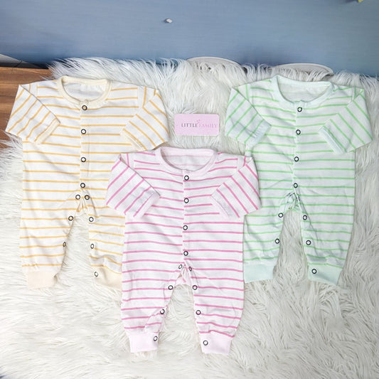 Pack of 3 Premium Baby Rompers – Gentle & Breathable