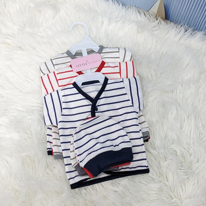 Newborn 3-Piece Cotton Outfit Set – Pack of 3