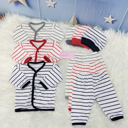 Newborn 3-Piece Cotton Outfit Set – Pack of 3