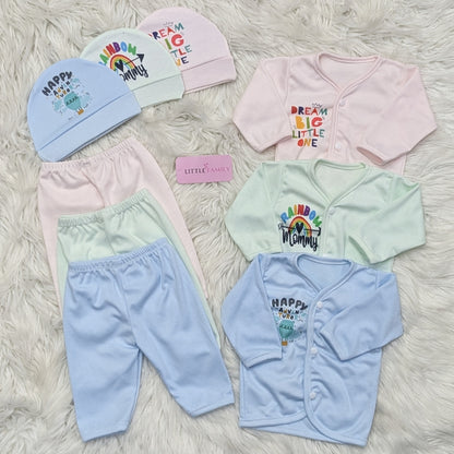 "Dream Big" Print – 3-Piece Baby Suit Set