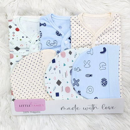 "Green Shapes" Print – 3-Piece Baby Suit Set