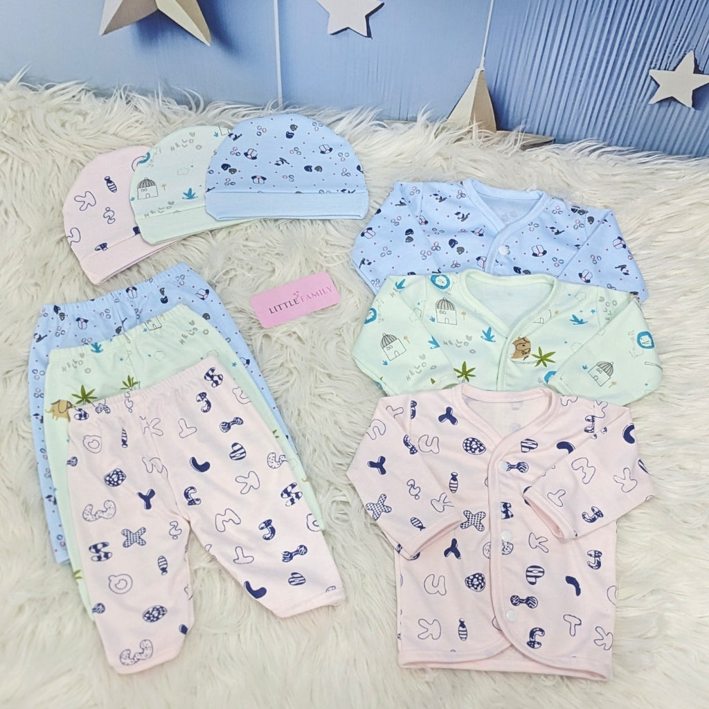 "Pink Alphabets" Print – 3-Piece Baby Suit Set