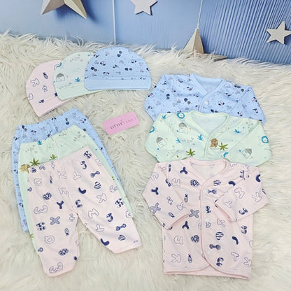 "Pink Alphabets" Print – 3-Piece Baby Suit Set