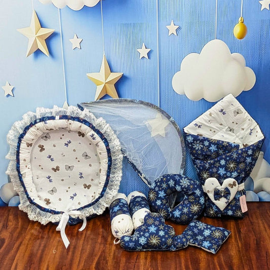 Winter Sparkle Baby Bedding Set - 9 Pieces