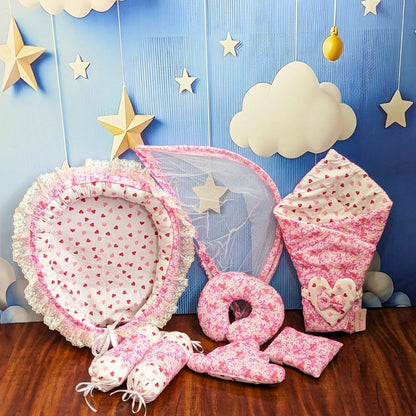 Sweetheart Bliss Baby Bedding Set - 9 Pieces