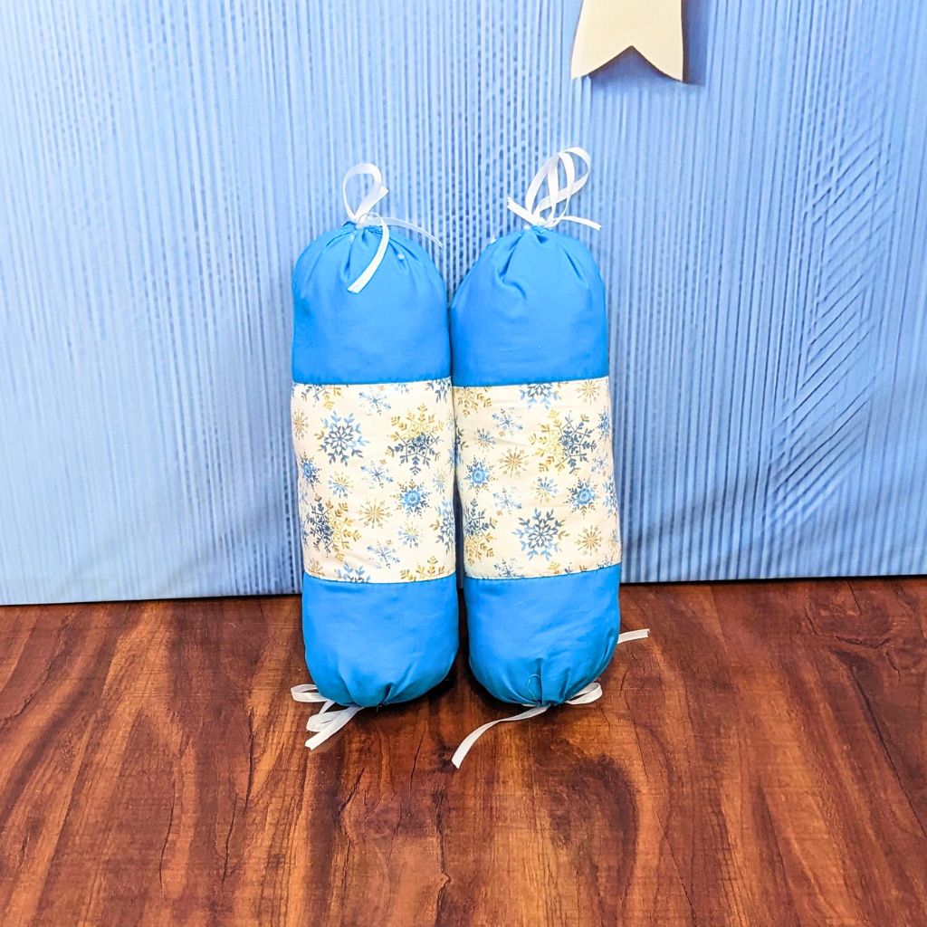 Snowflake Theme Baby Bedding Set - 9 Pieces