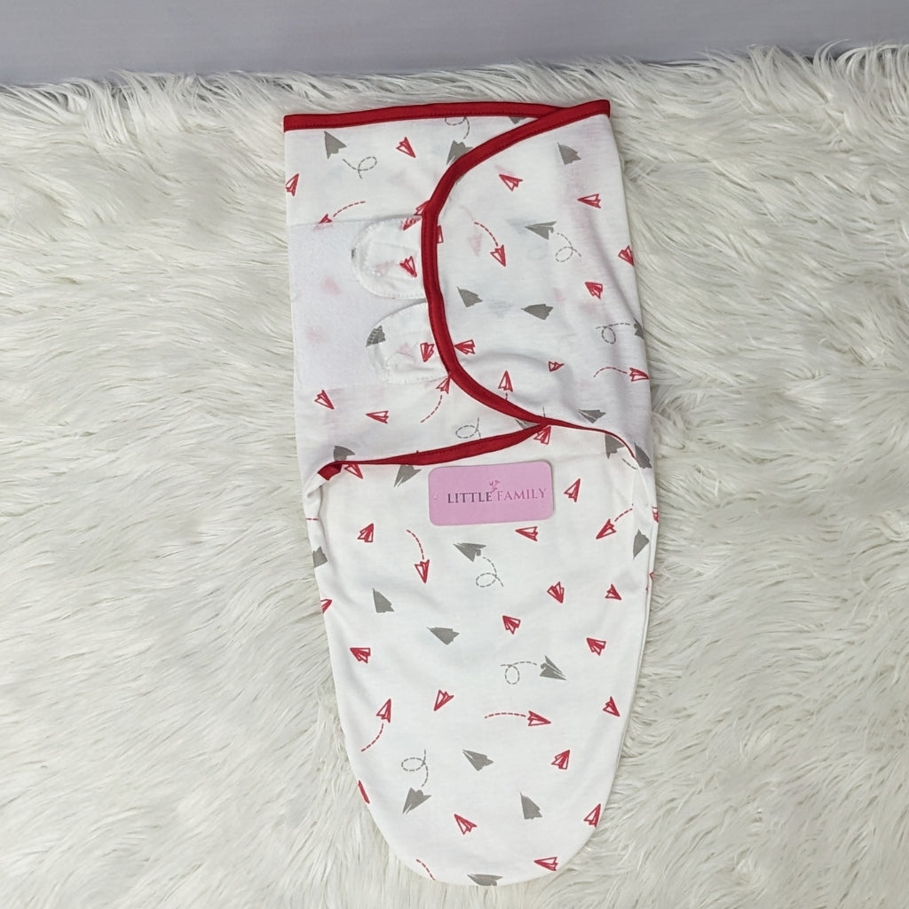 "Little Explorer" Theme Baby Swaddle – Red