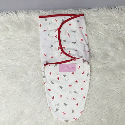 "Little Explorer" Theme Baby Swaddle – Red