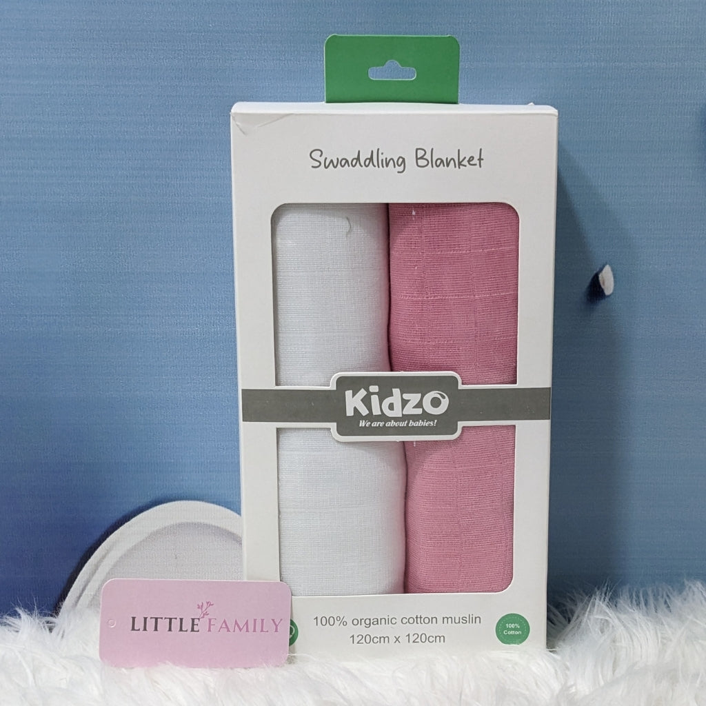 Premium Muslin Swaddle & Receiving Blanket Set