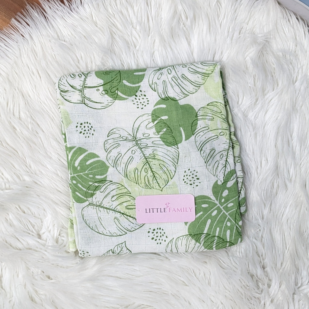 Premium Muslin Swaddle & Receiving Blanket Set
