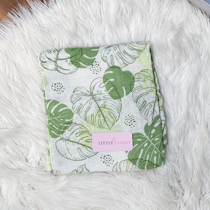 Premium Muslin Swaddle & Receiving Blanket Set
