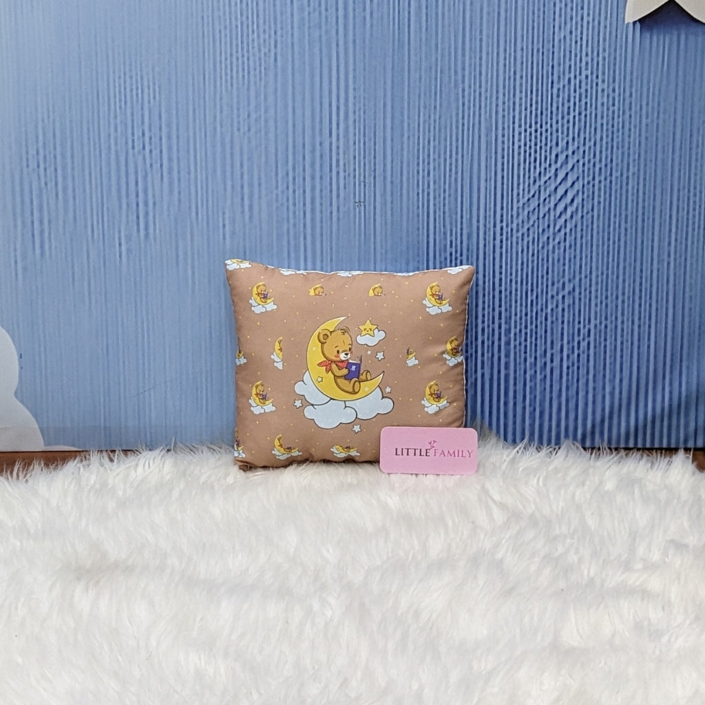 "Teddy On Moon" Baby 8 PC'S Bedding Set - (Soft Camel) | Large