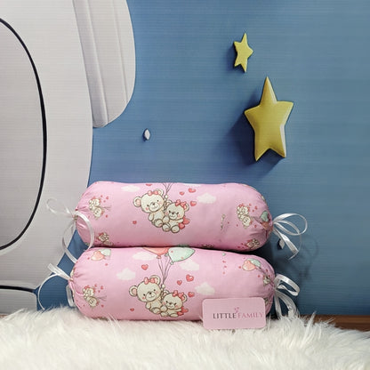 "Teddy Love" Baby 8 PC'S Bedding Set - (Pink) | Large