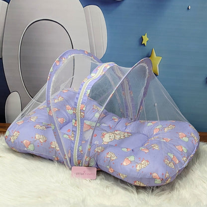 "Teddy Love" Baby 8 PC'S Bedding Set - (Purple) | Large