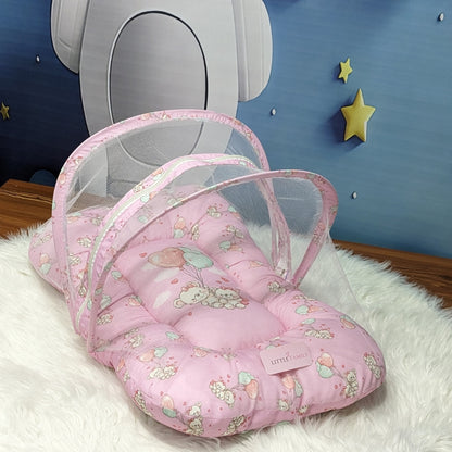 "Teddy Love" Baby 8 PC'S Bedding Set - (Pink) | Large