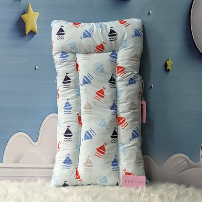 "Time To Travel" Theme Newborn Baby Carry Nest - Soft Poly Cotton | Blue