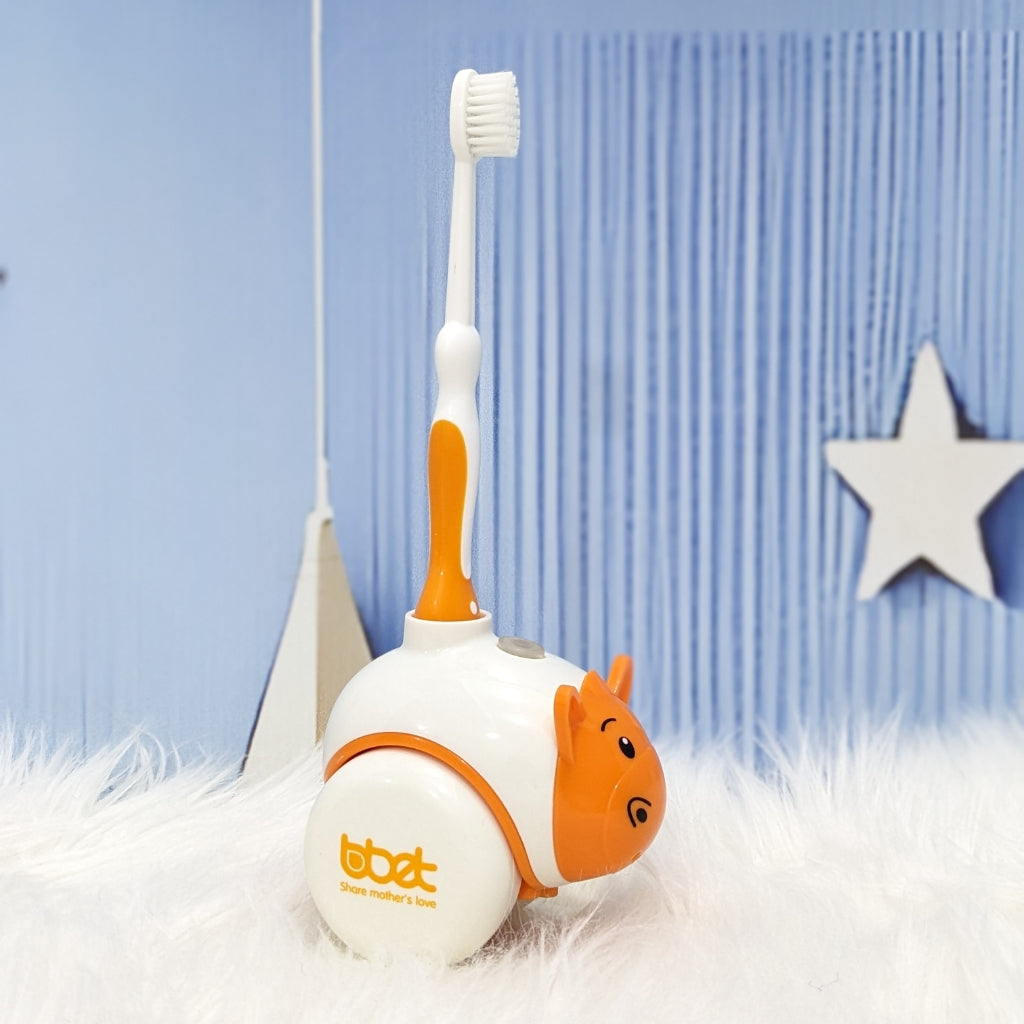 Musical Baby Toothbrush with Cute Animal Holder