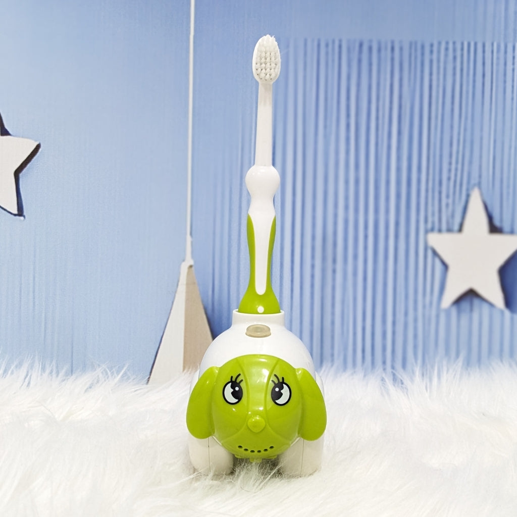 Musical Baby Toothbrush with Cute Animal Holder