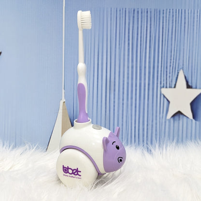 Musical Baby Toothbrush with Cute Animal Holder