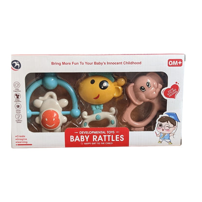 Premium Baby Rattle Toys Set - (3-Piece)