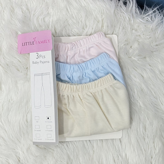 Pack of 3 Newborn Cotton Trousers