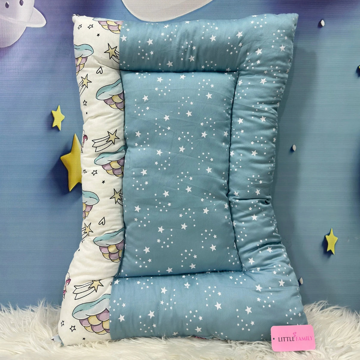Starry Dreams Baby Bedding Set - 8 Pieces (Twinkle Blue)