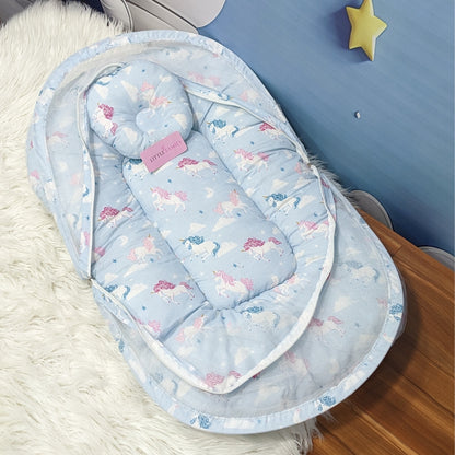 Unicorn Theme Summer Mosquito Net with Pillow