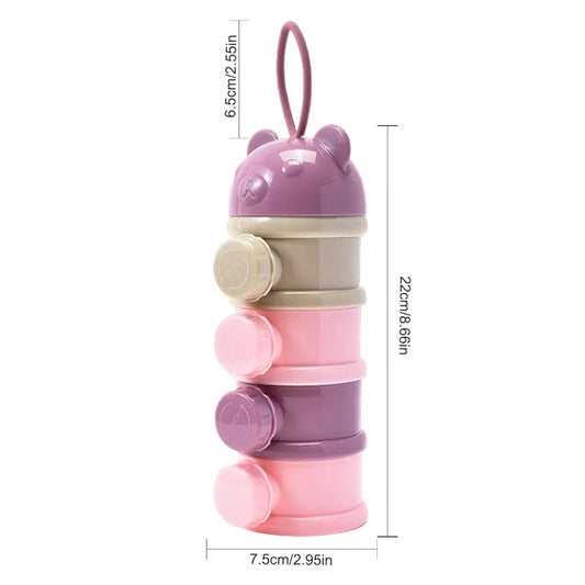 Bear-Shaped Stackable Milk Powder Dispenser