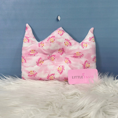 Premium 7-Piece Velvet Baby Bedding Set | "Welcome Little One" Edition - Pink