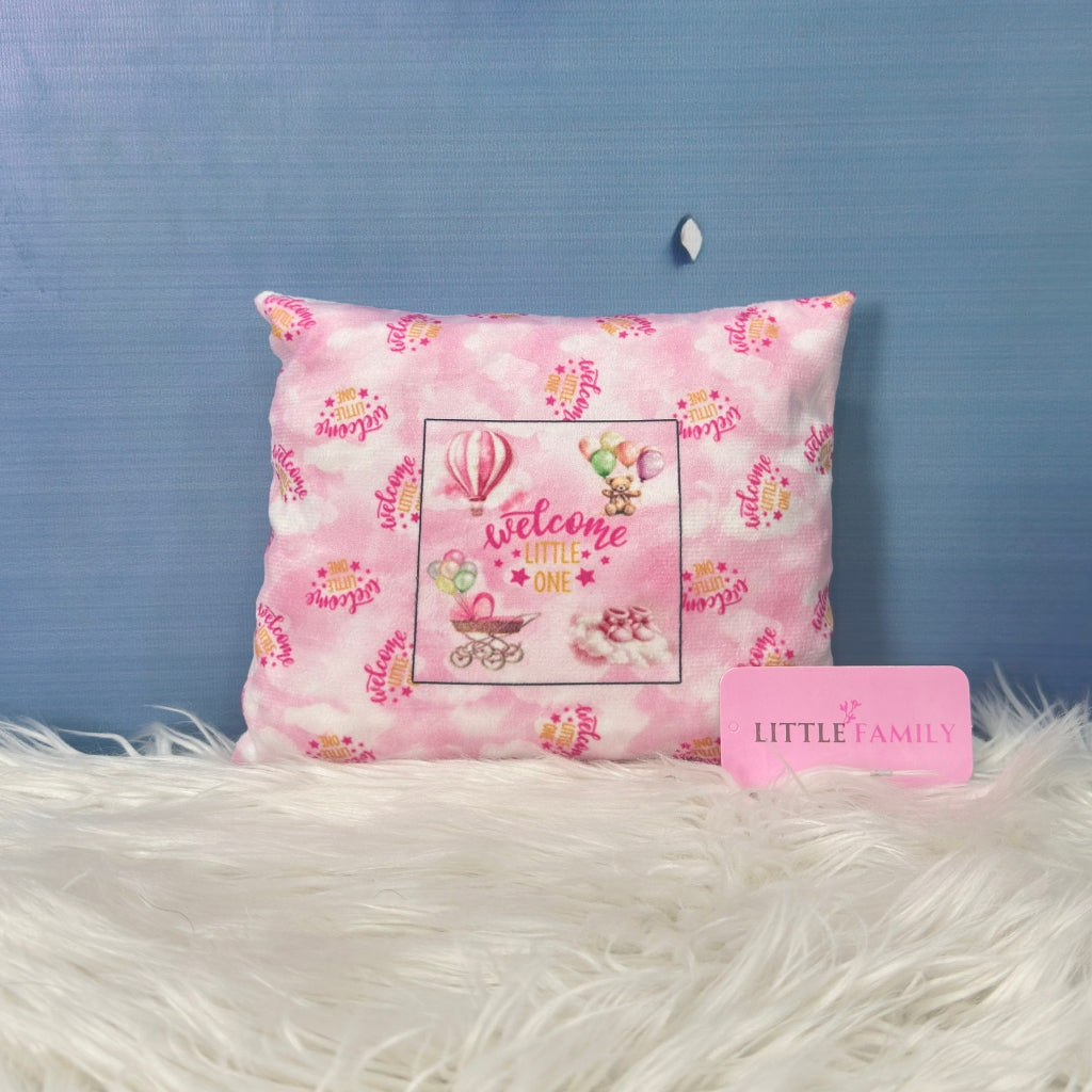 Premium 7-Piece Velvet Baby Bedding Set | "Welcome Little One" Edition - Pink
