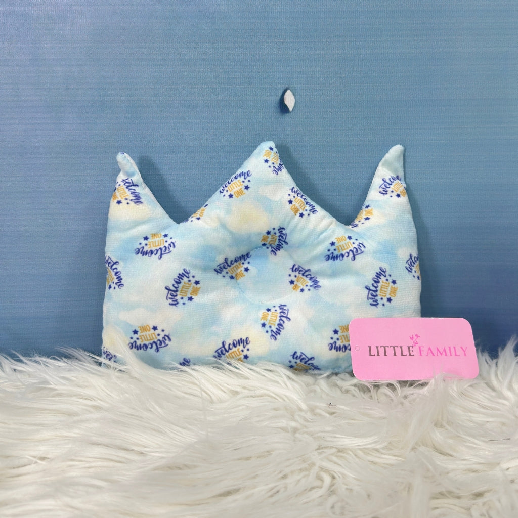 Premium 7-Piece Velvet Baby Bedding Set | "Welcome Little One" Edition - Blue