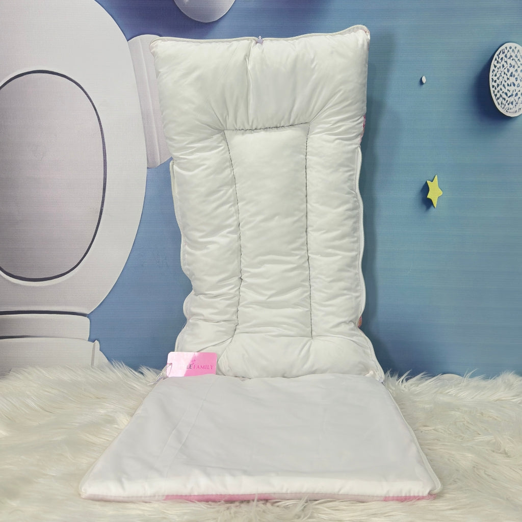 Premium 7-Piece Velvet Baby Bedding Set | "Welcome Little One" Edition - Pink