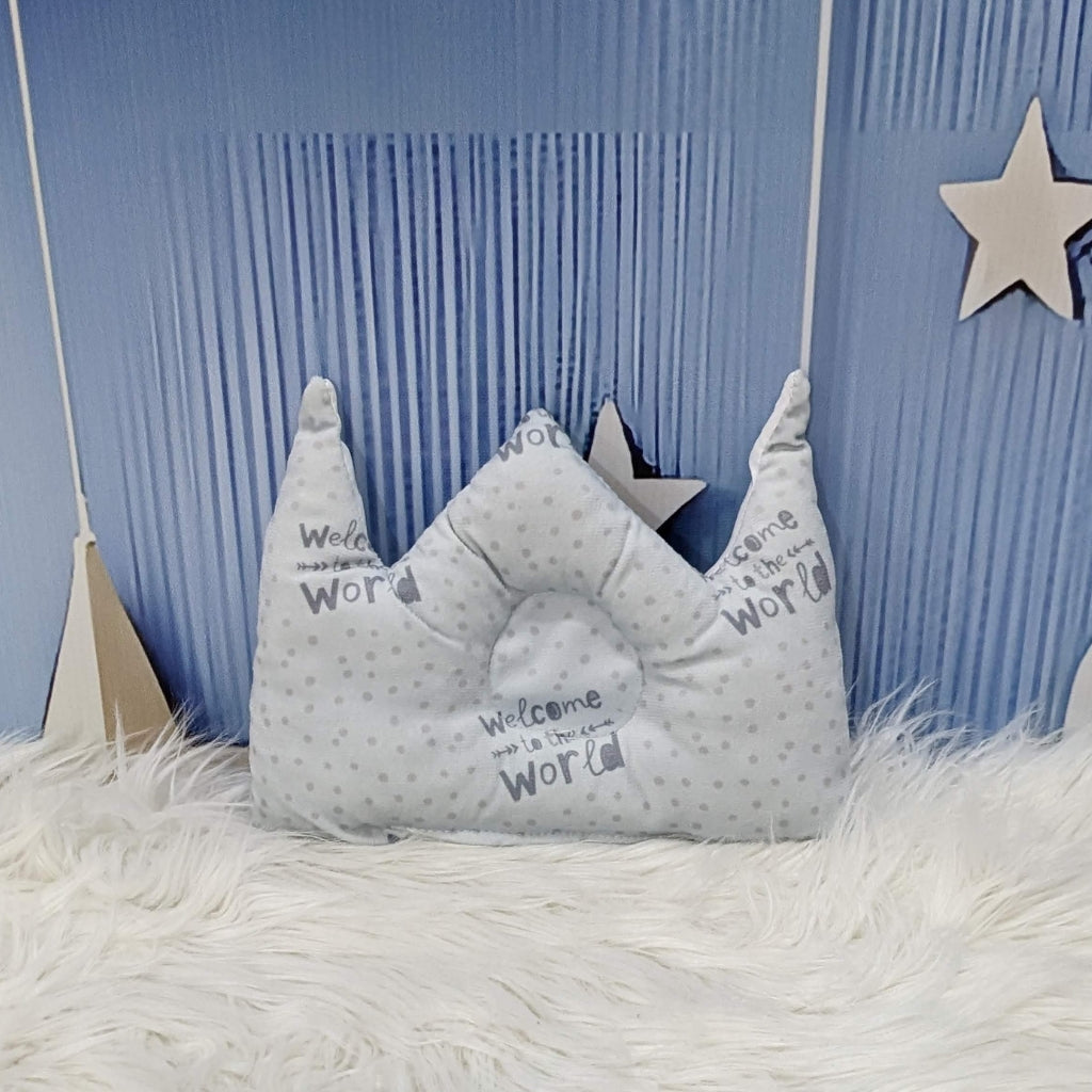 Soft Poly Cotton Newborn Carry Nest – Grey | “Welcome to the World” Edition