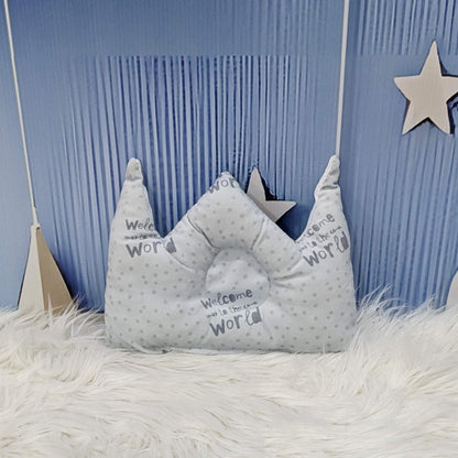 Soft Poly Cotton Newborn Carry Nest – Grey | “Welcome to the World” Edition