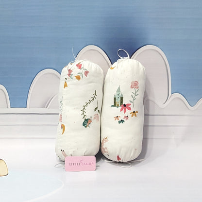 Premium 12-Piece Baby Bedding Set | White Flowers