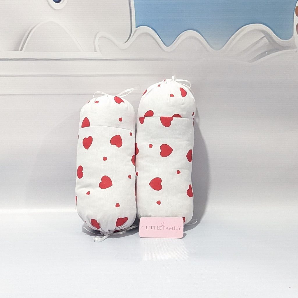 Premium 12-Piece Baby Bedding Set | White Heart