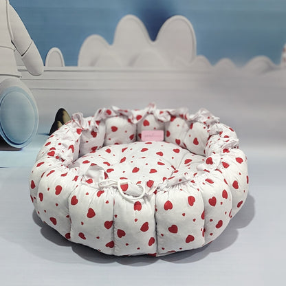 Premium 12-Piece Baby Bedding Set | White Heart