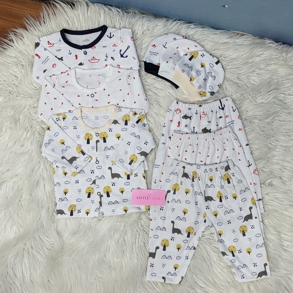 Premium 3-Piece Cotton Outfit Set – Pack of 3