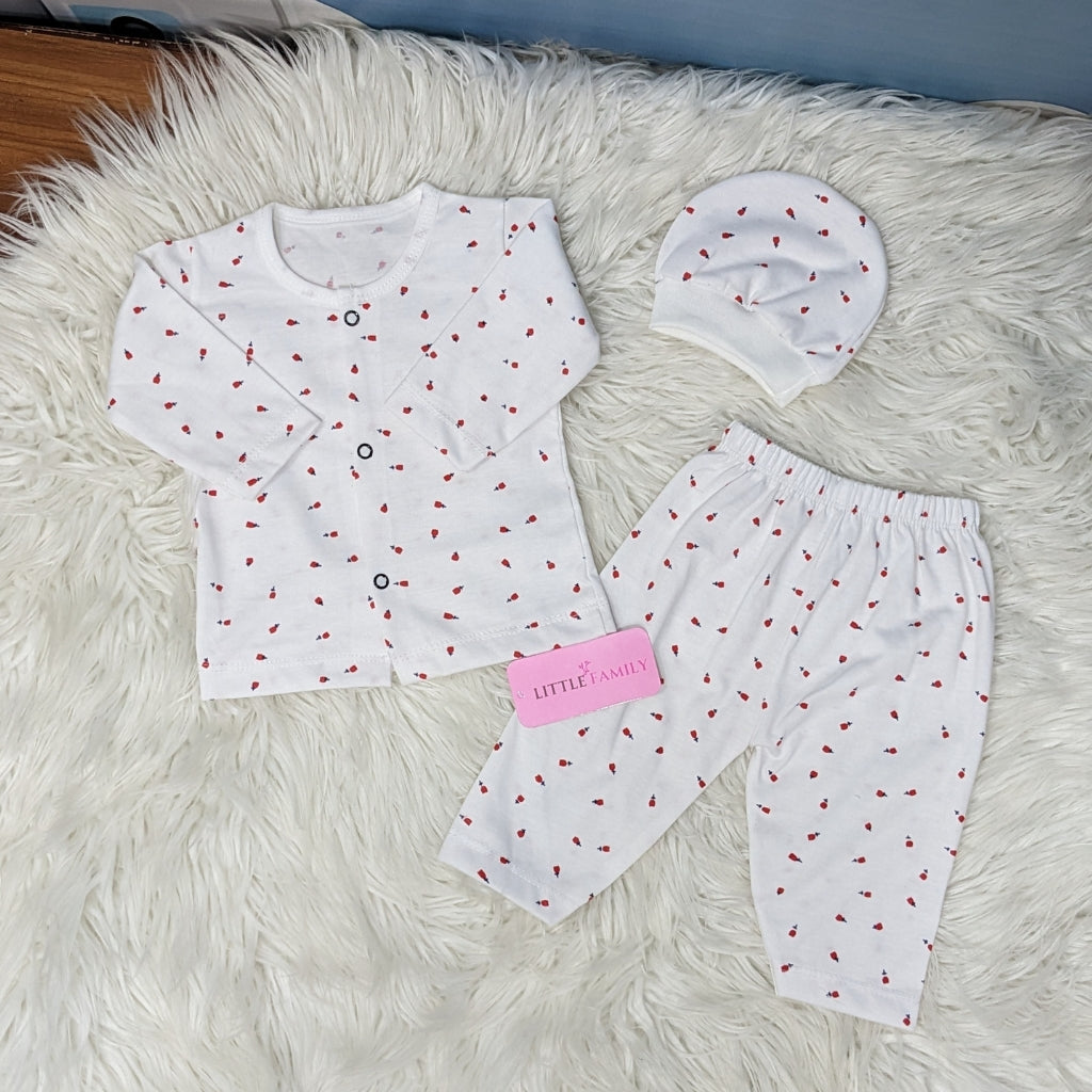 Premium 3-Piece Cotton Outfit Set – Pack of 3