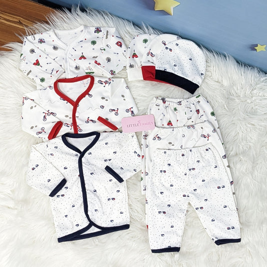 Newborn 3-Piece Cotton Outfit Set – Pack of 3