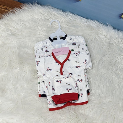 Newborn 3-Piece Cotton Outfit Set – Pack of 3