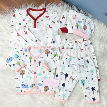 Newborn 3-Piece Cotton Outfit Set – Pack of 3