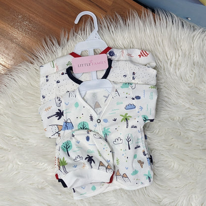 Newborn 3-Piece Cotton Outfit Set – Pack of 3